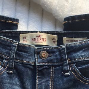 Hollister Original, High rise super skinny, size 0R, blue jeans